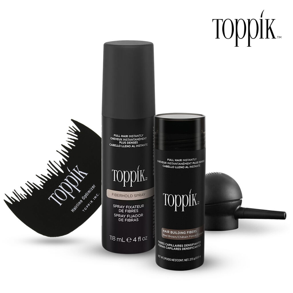 Toppik Full Set(ฺBlack) | ท็อปปิคผงไฟเบอร์เคราตินปิดผมบาง-พร้อมอุปกรณ์ ...